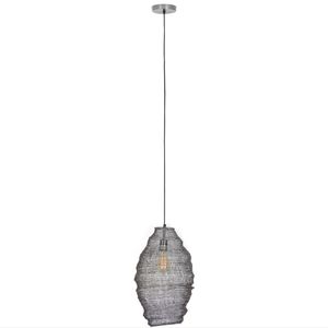 DecMode Industrial One Bulb Metal Beehive Lantern Pendant